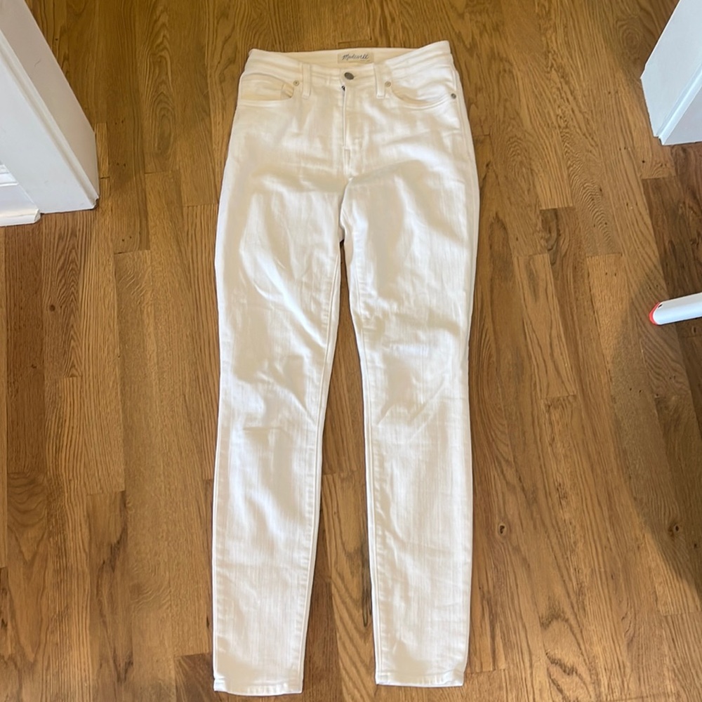 MADEWELL WHITE SKINNY JEANS
